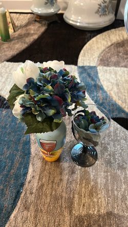 Artificial Hydrangea Flower Arrangement Set