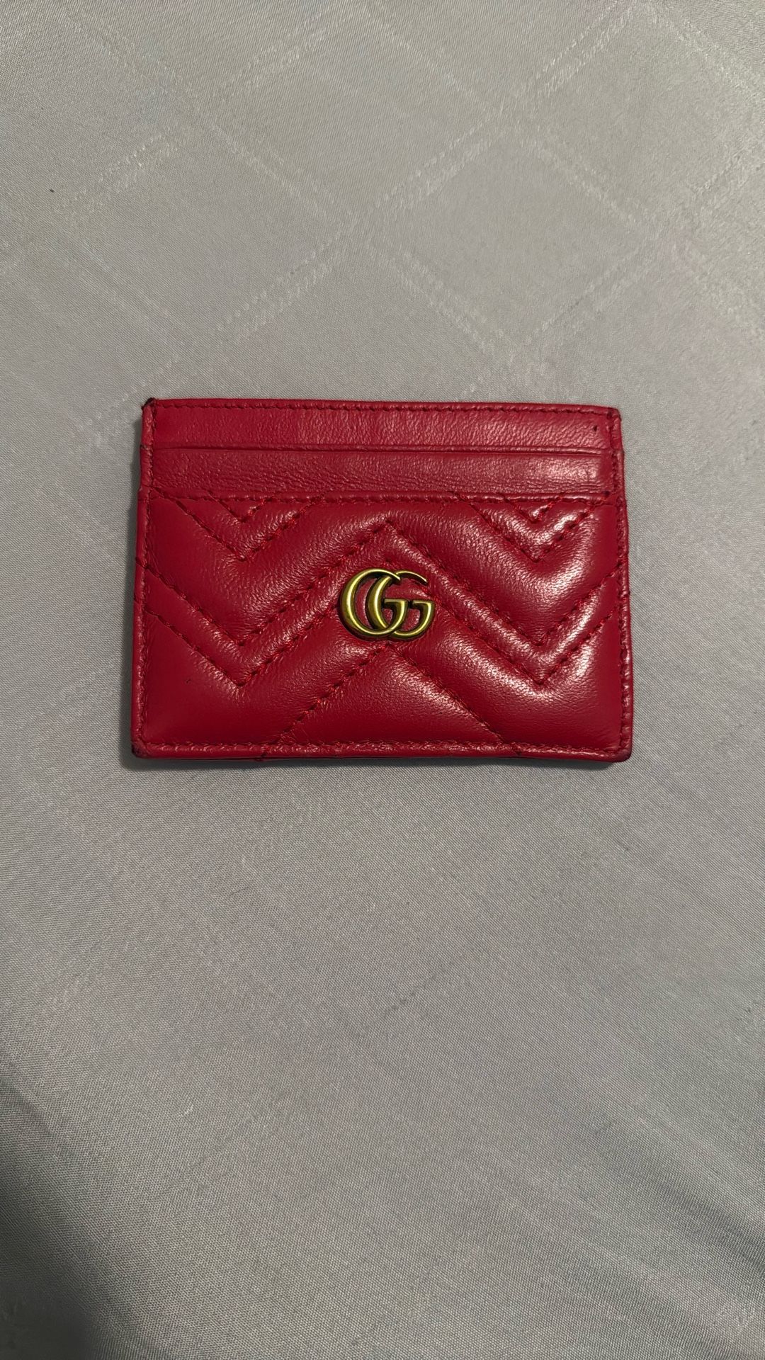 Gucci Matelasse Leather GG Marmont Card Case