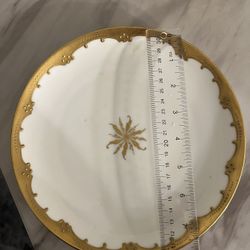 Haviland France Elegant Gold Decor Plate