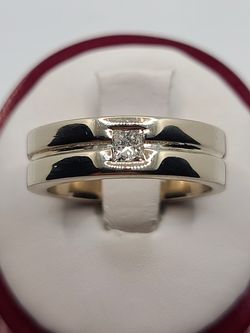 14k gold 0.40ct si1 diamond ring