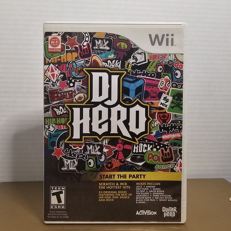 Wii U. Nintendo. Dj Hero. Start The Party. Used. Light Scratches. 