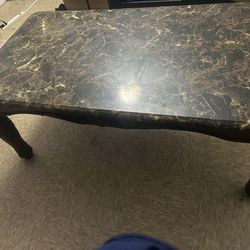 Living room marble table