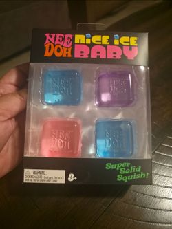 Needoh Nice Ice Baby Super Solid Squish 4 pack