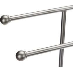 New College Dorm Bathroom Hand / Bath Towel Rack Accessories Holder  Stand Nickel/white New Bathroom 