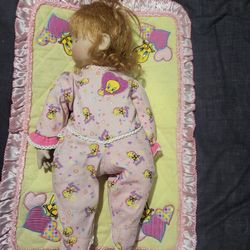 1997 Astron-Drake Galleries Sweet Dreams Baby 14" Doll Looney Tunes Tweety