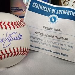 Los Angeles Dodgers Reggie Smith Autographed Baseball