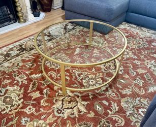 Brand New Round Glass Top Coffee Table