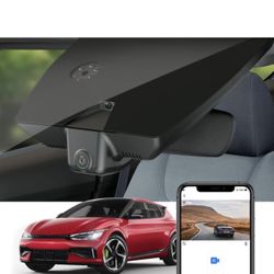 Fitcamx 4K Dash Cam Compatible with Kia EV6 2022 2023 2024 GT GT-Line Light Wind, OEM Factory Look, UHD 2160P Video, Loop Recording, Built-in WiFi 