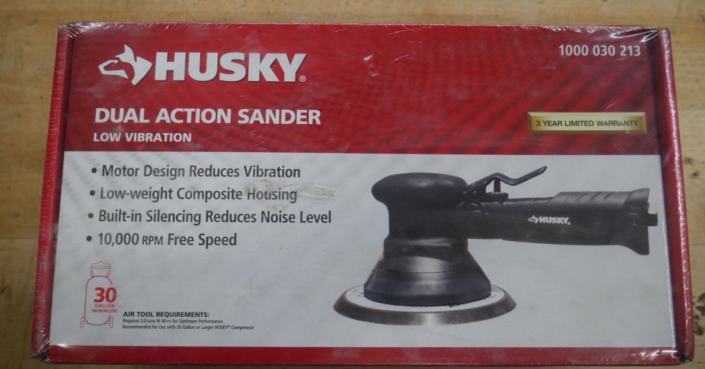 Husky 6 in. Dual Action Sander H4870 NEW 