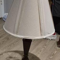 Lamp And Cream Color Lamp Shade