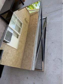 Mirror glass coffee table