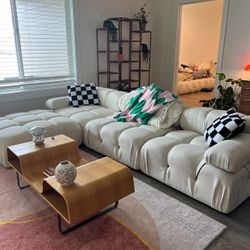Trendy White Sectional Couch 