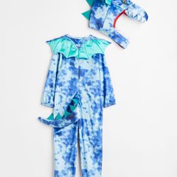 H&M Blue Dragon Kids 8-10 years old Halloween Costume