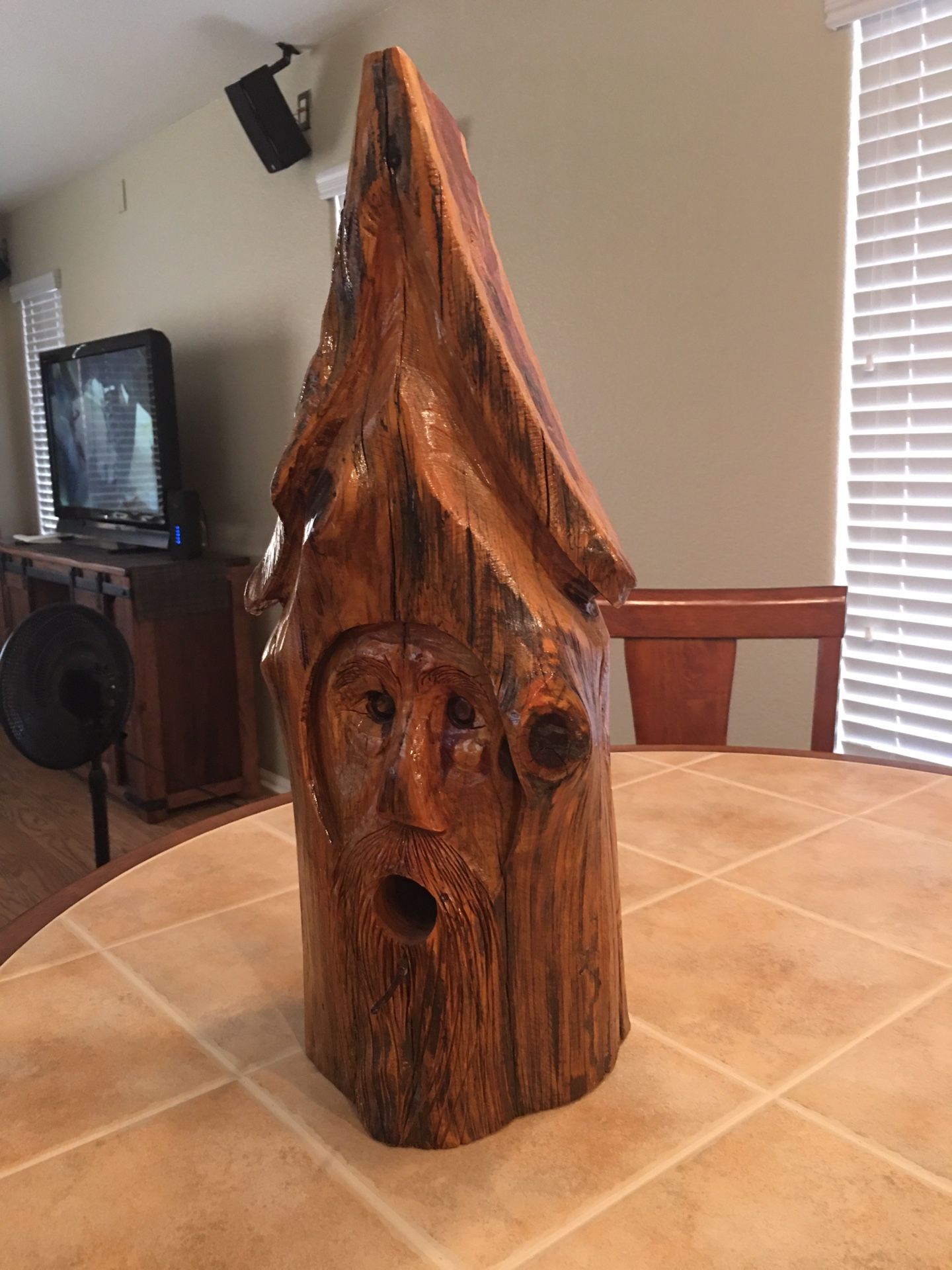 Wooden bird house