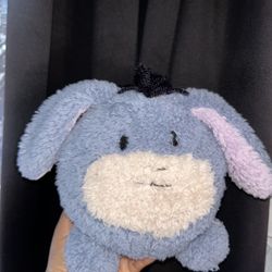 RARE Walt Disney World Disneyland Round Sherpa Eeyore yarn mane Vintage Plush 