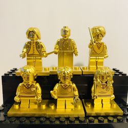 Harry Potter Minifigures Golden Sorcerers Stone |New Custom Compatible LEGO Toy