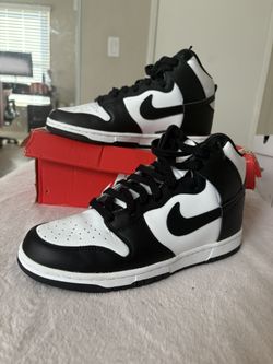 Wmns 9.5 -Nike Dunks High White/black- University Red