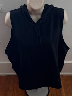 C&C California black drawstring hoodie with kangaroo pocket, size L
