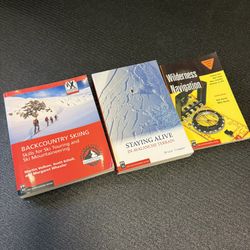 Backcountry Skiing Staying Alive Avalanche Terrain Wilderness Nav Book Lot