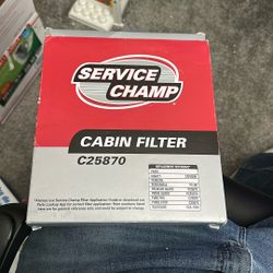 Service Champ Cabin Air Filter 