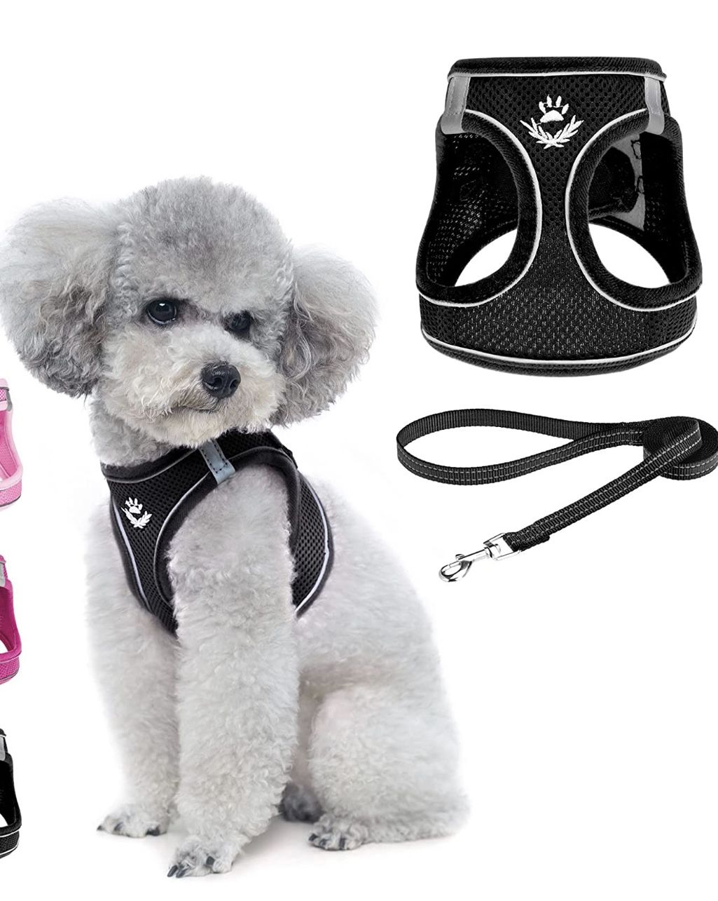 Small Dog Harness and Leash Set,Step in No Chock No Pull Soft Mesh Dog Harnesses Reflective for Extra-Small/Small Medium Puppy Dogs and Cats, Plaid Do