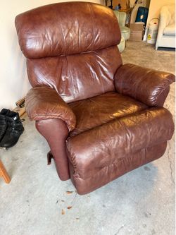 Lazy boy leather recliner