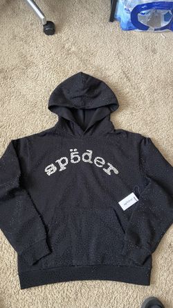 Black Vvs Sp5der Hoodie