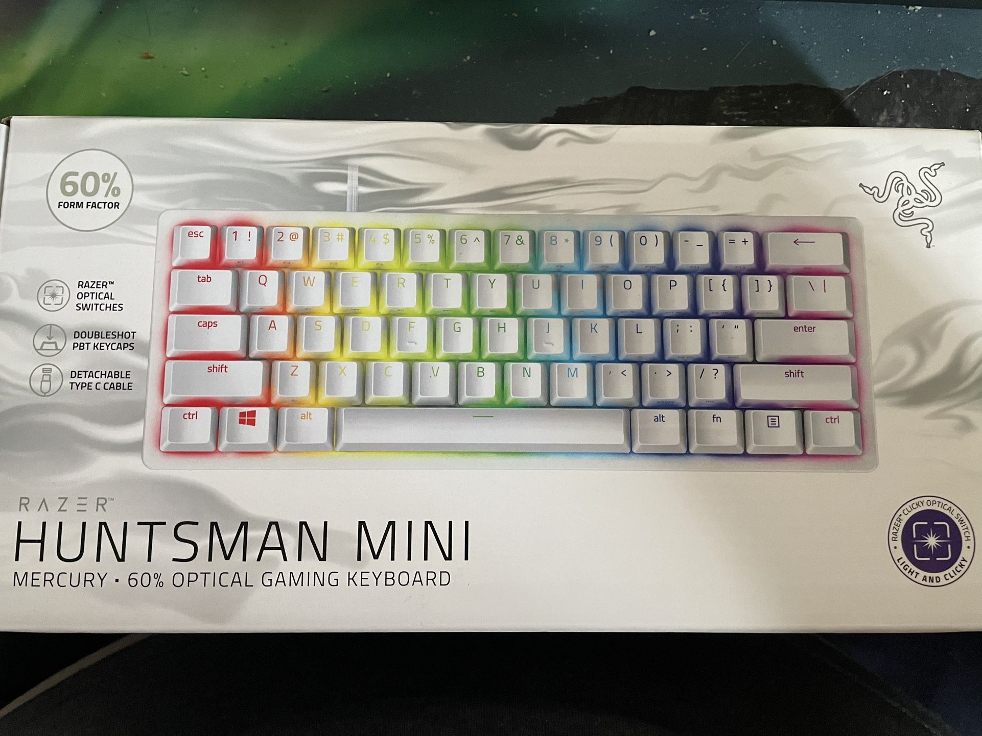 Razer Mechanical Keyboard - Huntsman Mini 60% White