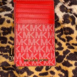 Red Michael Kors Wallet 