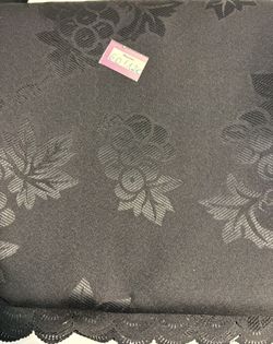 NEW JET BLACK STAIN PROOF TABLECLOTH