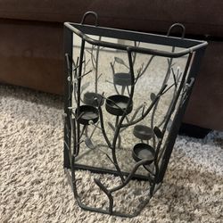 Candle Holder With Mirror 