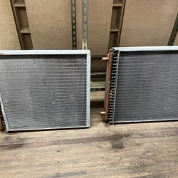 Two 24"x24" heat exchanger radiators