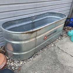 Galvanized tub