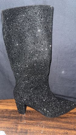 Black Sparkly Boots