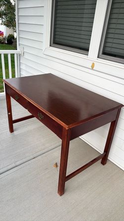 Mahogany Writing Desk with Brass Hardware
