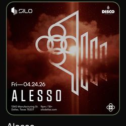 1 Alesso April 24 Dallas Show Ticket