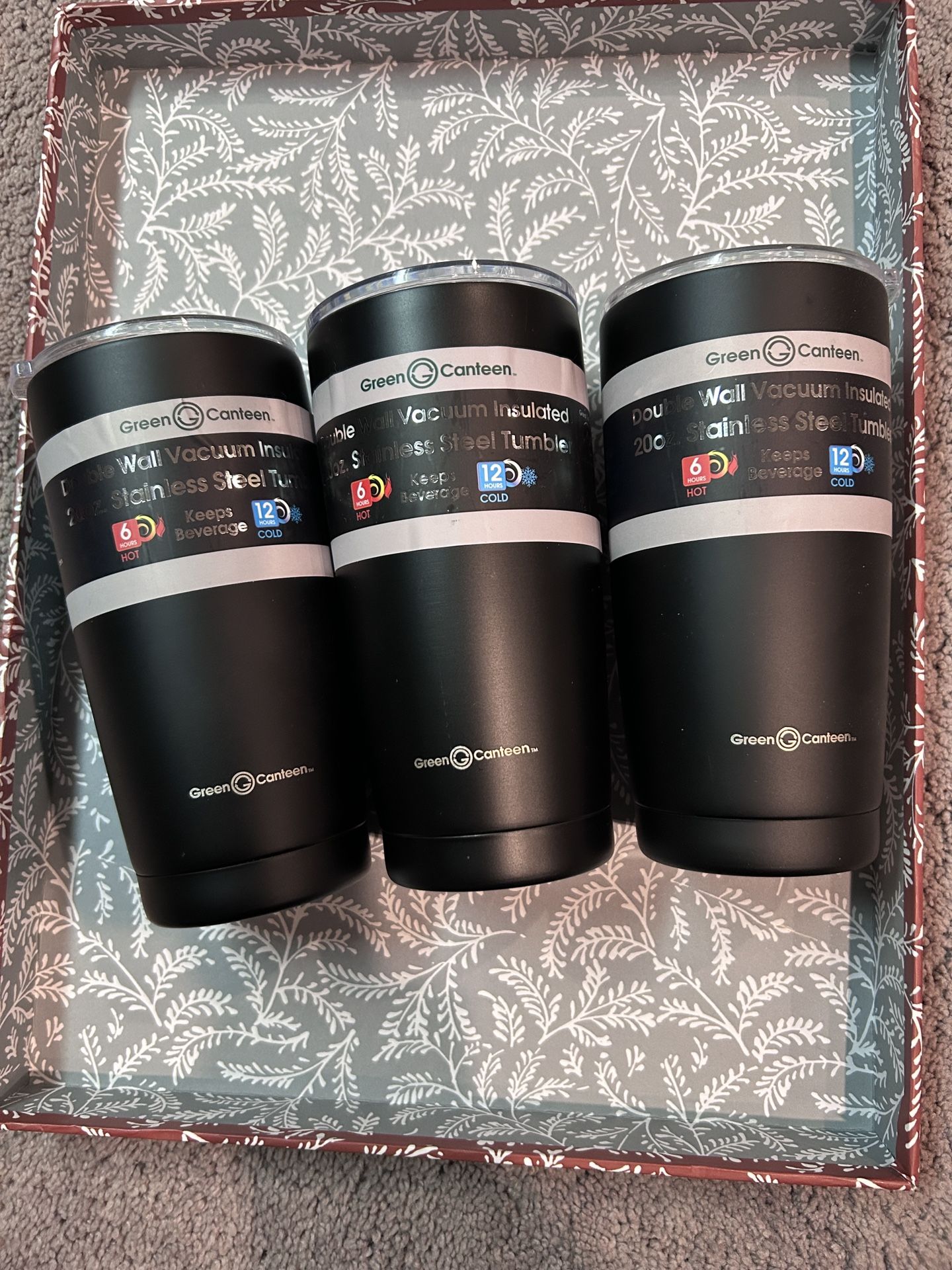 20oz Stainless Steel Tumblers (Set Of 3)