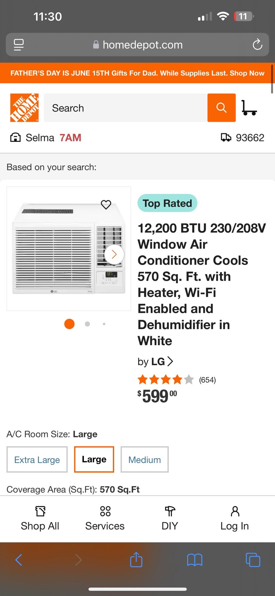 LG Air Conditioner/Heater WiFi Enabled And Dehumidifier! New!