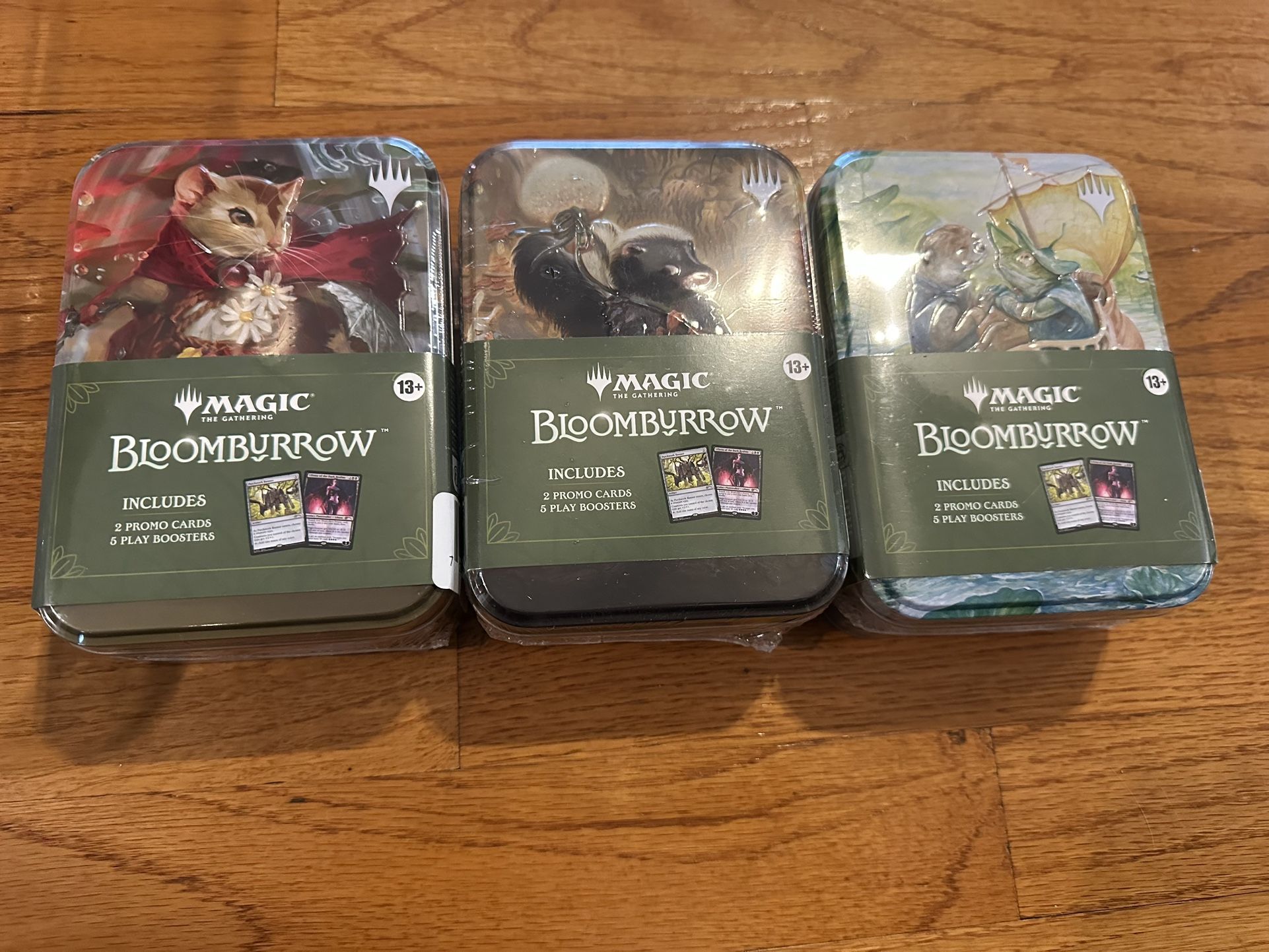 Magic the Gathering MTG - Bloomburrow Collector Tin - Complete Set Of 3 - Sealed