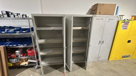 Sandusky Metal Storage Cabinet With 2Keys Each $220 Each