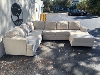 U-Shape Beige Family Sectional
