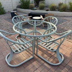 Vintage Mid Century Patio Set by Russell Woodard