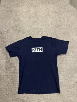 Kith Box Logo Navy Size Large Tee Shirt