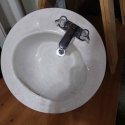 Kohler round drop in bathroom sink