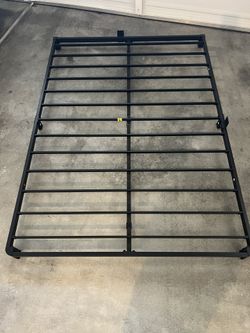 4 Inch Bed Frame Full Low Profile, Full Size Metal Bed Frame No Box Spring Needed, Heavy Duty Metal