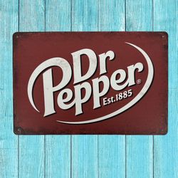 Dr. Pepper Vintage Style Antique Collectible Tin Metal Sign Wall Decor