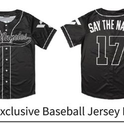 Seventeen Pop Up Exclusive Baseball Jersey Black Medium
