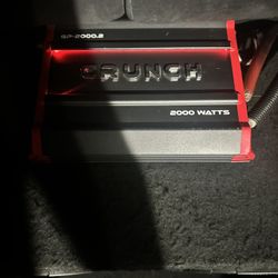 Crunch 2000w Amp 