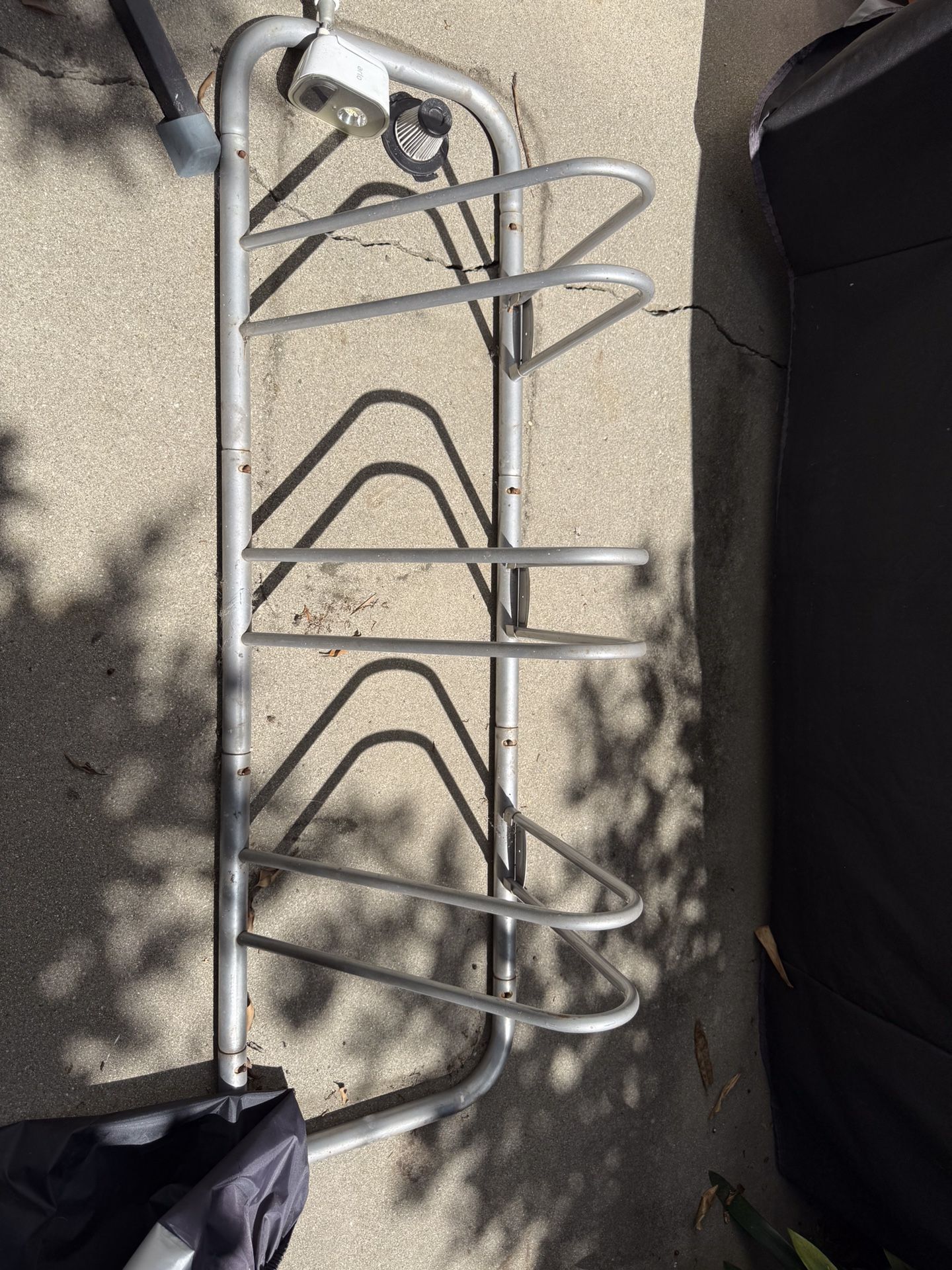 Silver Bike Rack (Holds 3 Bikes)