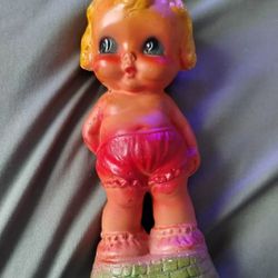 Vintage Carnival Chalkware Kewpie Doll